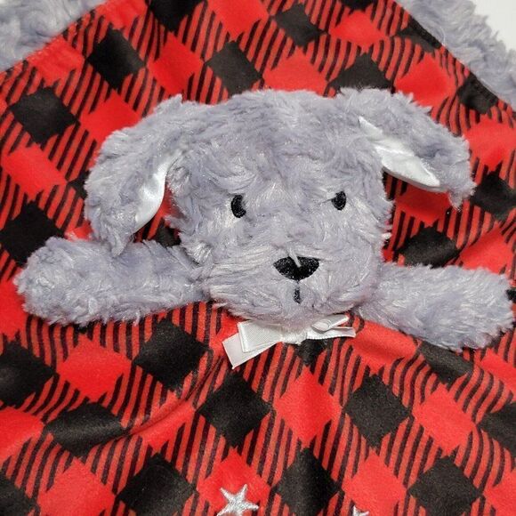 Baby Starters Baby Lovey Security Blanket Rattle Gray Dog Dream Big Little One - Picture 3 of 11